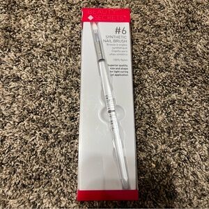 #6 Synthetic Nail Brush - Silver
